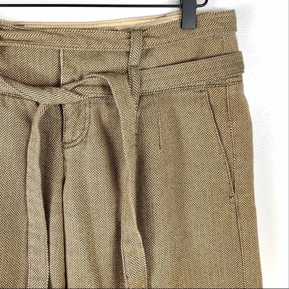 Urban Outfitters Pants Tan Wide Leg Herringbone - Picture 2 of 5